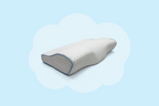SomniLabs Original Pillow Hexagon Grid White/Blue Front