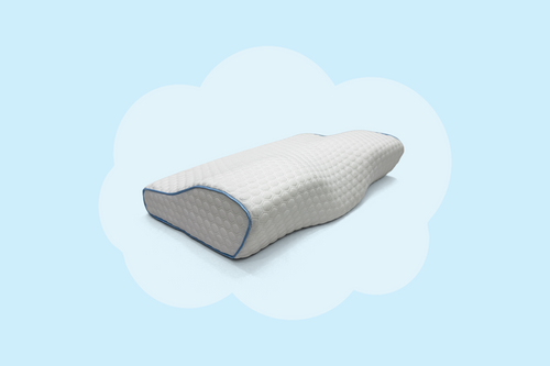 SomniLabs Original Pillow Hexagon Grid White/Blue Front