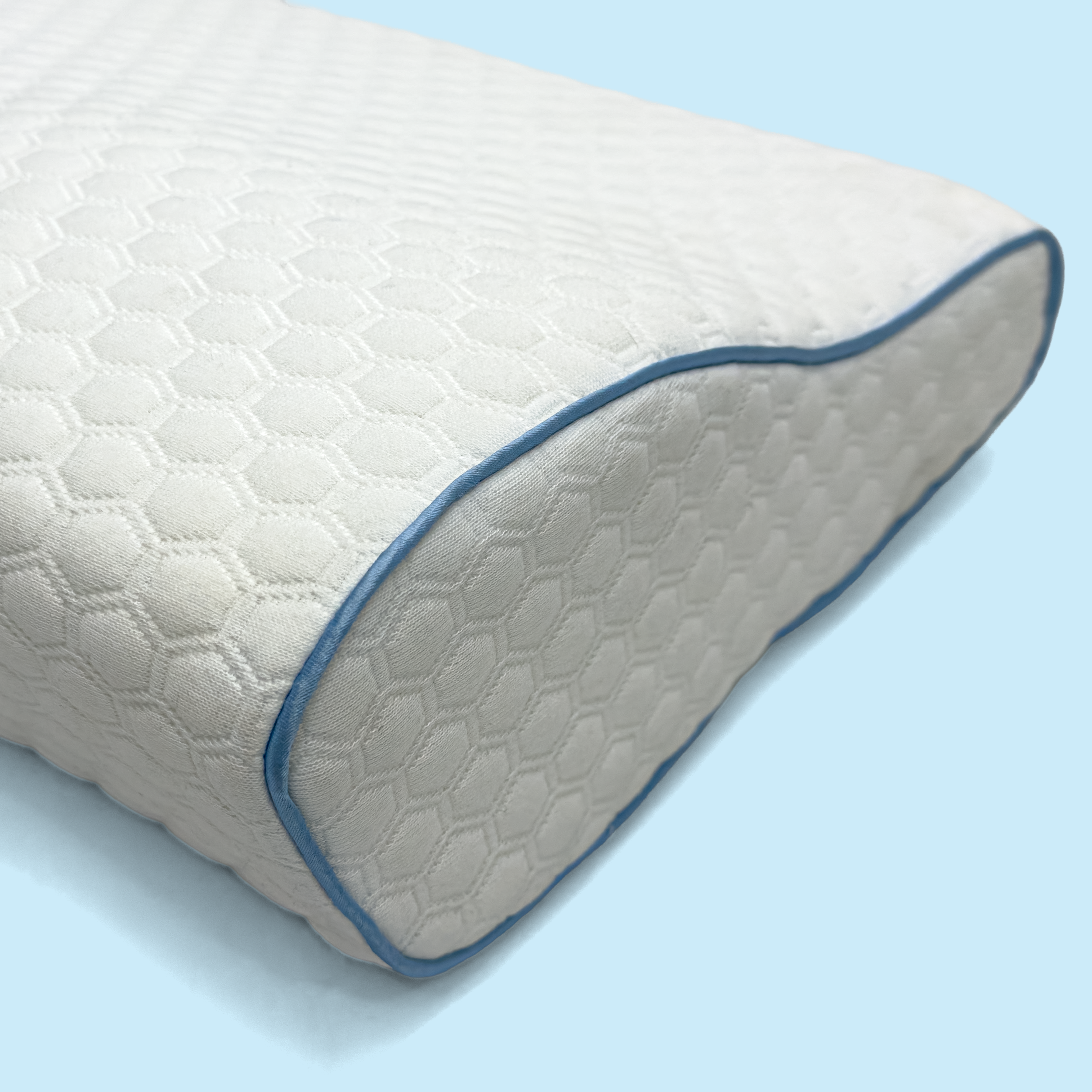 SomniLabs Original Pillow Hexagon Grid White/Blue Side